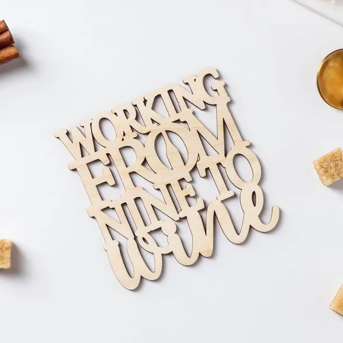 Подставка деревянная под горячее WINE, 9×9 см Подставка деревянная под горячее WINE, 9×9 см