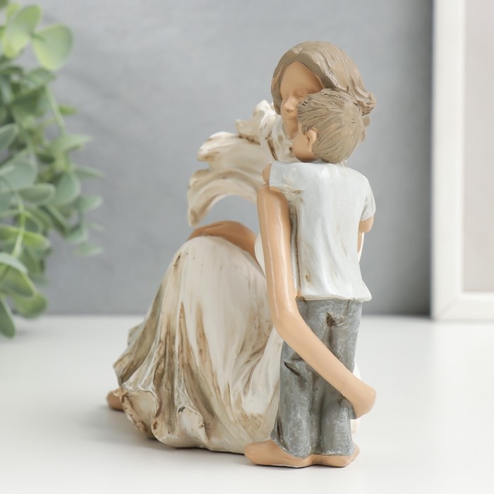 Сувенир полистоун  Сувенир полистоун "Мама с сыном" 14х8,5х16 см