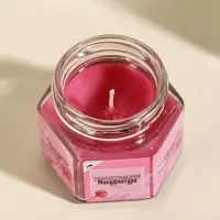 Свеча ароматическая в банке 70 гр воска, клубн-клюкв. смузи