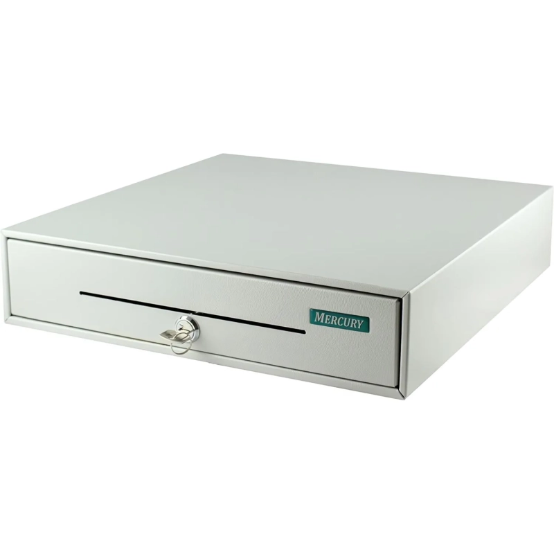 Денежный ящик денежный механический Меркурий-100.1(без подключ.к ККМ),белый