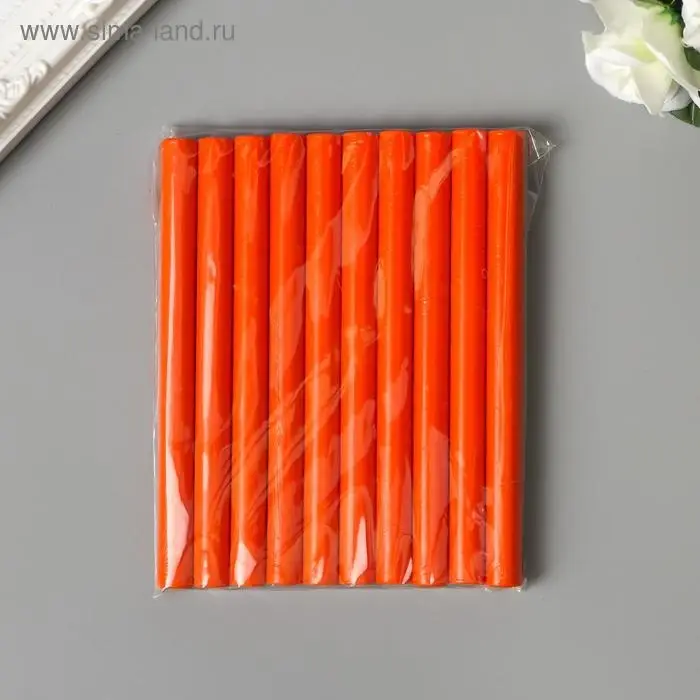 Сургуч для печати стержень "Оранжевый" 13,2х1,1 см
