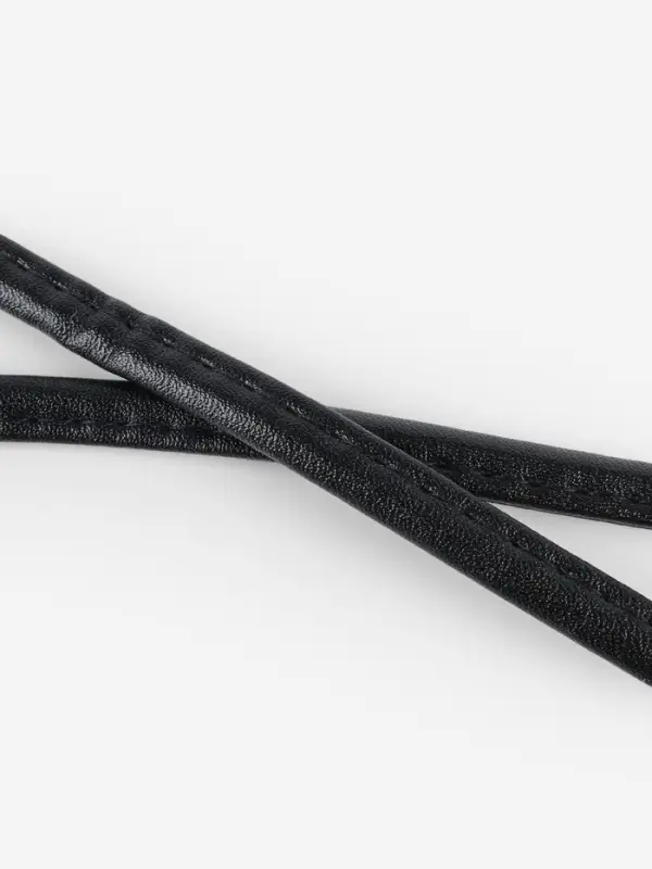 Ручка-шнурок для сумки, с карабинами, 120&times;0.6 см, чёрная