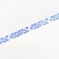 Лента атласная &laquo;Объёмные снежинки&raquo;, 25 мм, 5 м, белая