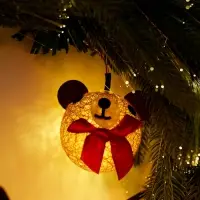 Венок фиброоптический &laquo;Новогодний&raquo;, d=50 см, 8 режимов