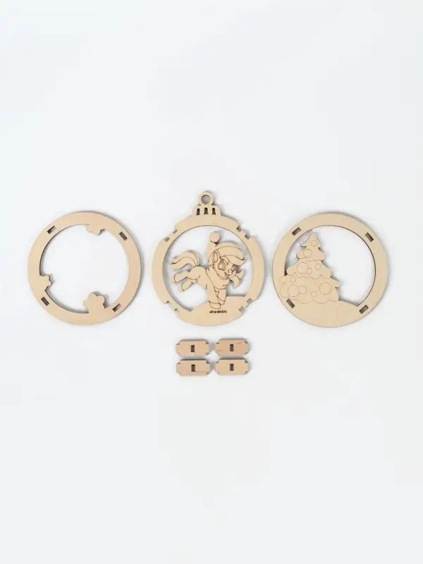 Заготовки для творчества.Подвеска новогодняя "Подарок от лошадки" 35510