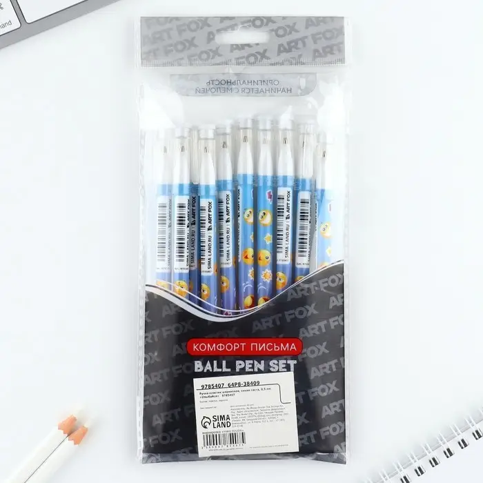 Ручка прикол, шариковая синяя паста 0.5 мм с колпачком пластик «Улыбайся» Ручка прикол, шариковая синяя паста 0.5 мм с колпачком пластик «Улыбайся»