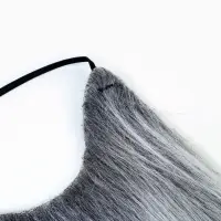 Карнавальная борода 40 см седая