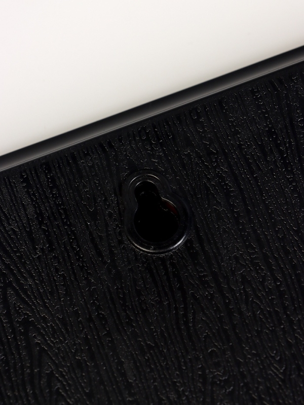 Часы электронные настенные, календарь и термометр, 47.5 х 25.3 см, синие цифры 10.8 х 5.3 см   10766