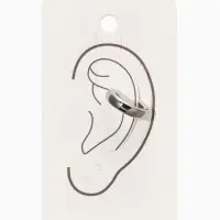 Серьга кафф &laquo;Роспись&raquo;, цвет серебро