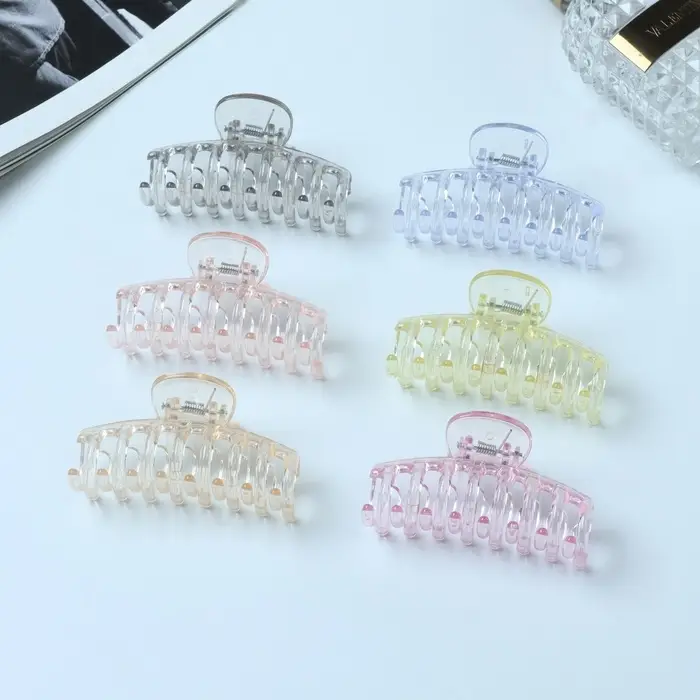 Крабик для волос «Бриджит», зубья, 7 см, МИКС Крабик для волос «Бриджит», зубья, 7 см, МИКС