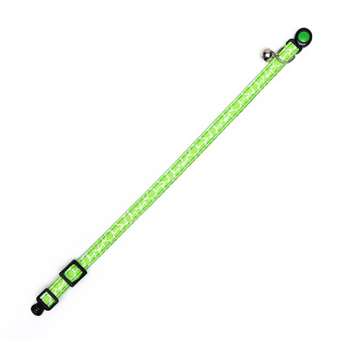 Ошейник кошачий Ошейник кошачий "Жираф", 30 х 1 см, зелёный