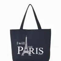 Сумка - шоппер, на молнии, с подкладкой, 42&times;9&times;32 см, с рисунком, чёрная