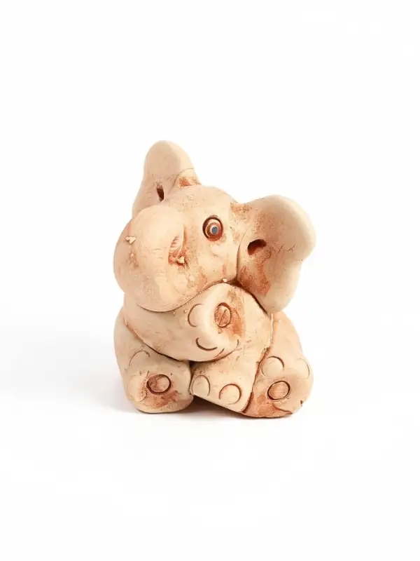Фигурка &laquo;Слоненок&raquo;, 7&times;6.5&times;5 см, керамика, бежевый