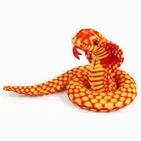 Мягкая игрушка &laquo;Змея. Кобра&raquo;, 80 см, цвет оранжевый