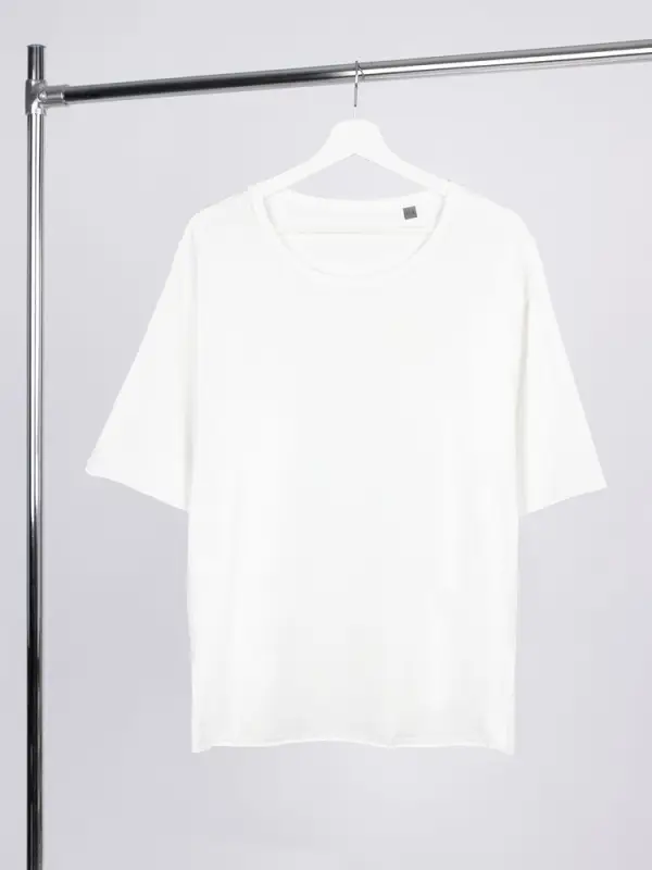 Футболка оверсайз унисекс Vozduh, молочно-белая, размер XS/S Футболка оверсайз унисекс Vozduh, молочно-белая, размер XS/S