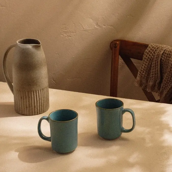 Кружки SL Home &laquo;Аззура&raquo;, 400 мл, набор 2 шт., фарфор, голубые