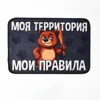 Коврик придверный "Мои правила", 40 х 60 см