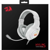 Наушники Redragon Hylas, игровые, микрофон, 3.5 мм, 1.8м, белые