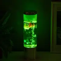 Светильник "Аквариум с рыбками" LED RGB 4,5Вт USB серебро 8,7х8,7х27 см Светильник "Аквариум с рыбками" LED RGB 4,5Вт USB серебро 8,7х8,7х27 см