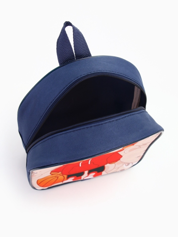 Рюкзак детский 22*8,5*25,5, отд на молнии, медведь синий