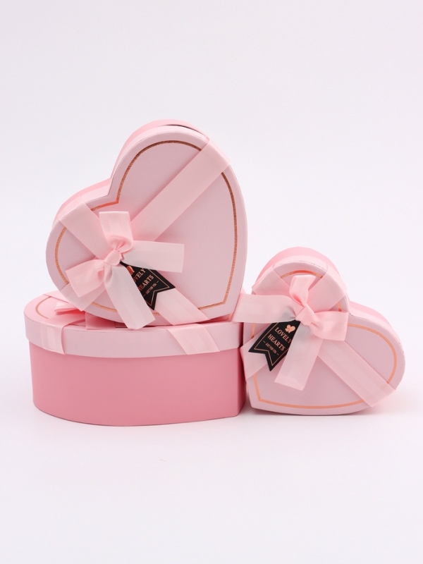 Набор коробок 3 в 1 сердца 22 х 20 х 9; 18.5 х 17 х 7.5; 1 6 х 14 х 6 см Набор коробок 3 в 1 сердца 22 х 20 х 9; 18.5 х 17 х 7.5; 1 6 х 14 х 6 см