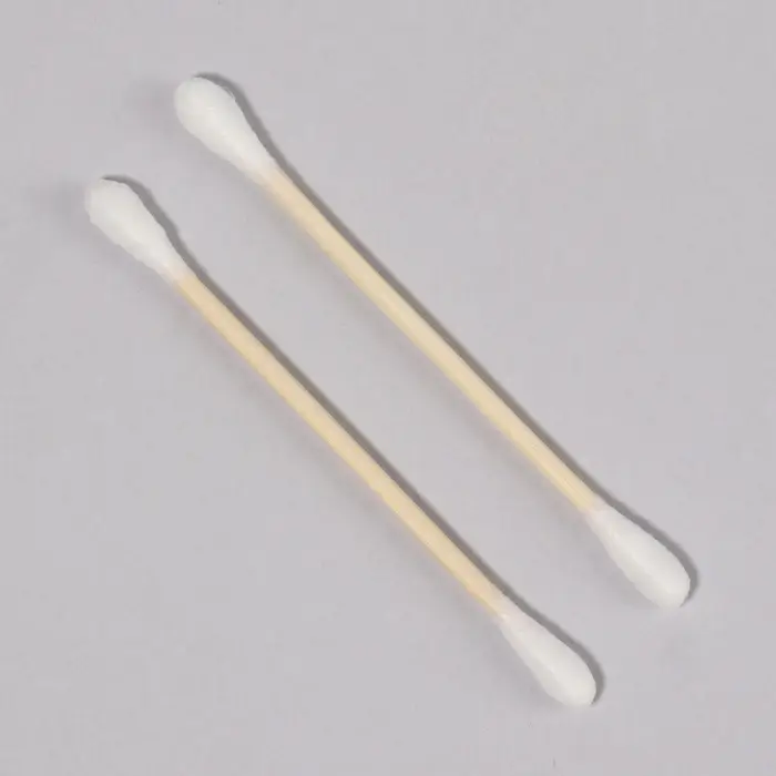 Ватные палочки на деревянной основе, биоразлагаемые, 7 см, 48 шт.