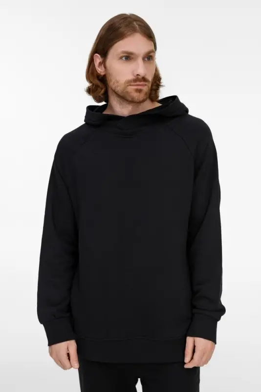 Худи унисекс H5, черное, размер M/L