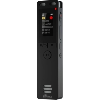 Диктофон RITMIX RR-155, 16Гб,micro SD, APE, MP3, WMA, FLAC, WAV, Jack 3.5, micro USB,черный