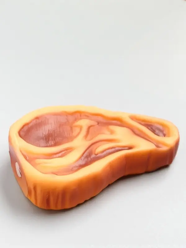 Игрушка для собак &laquo;Стейк с кровью&raquo;, 10.5 см, пищащая, винил, цвет МИКС