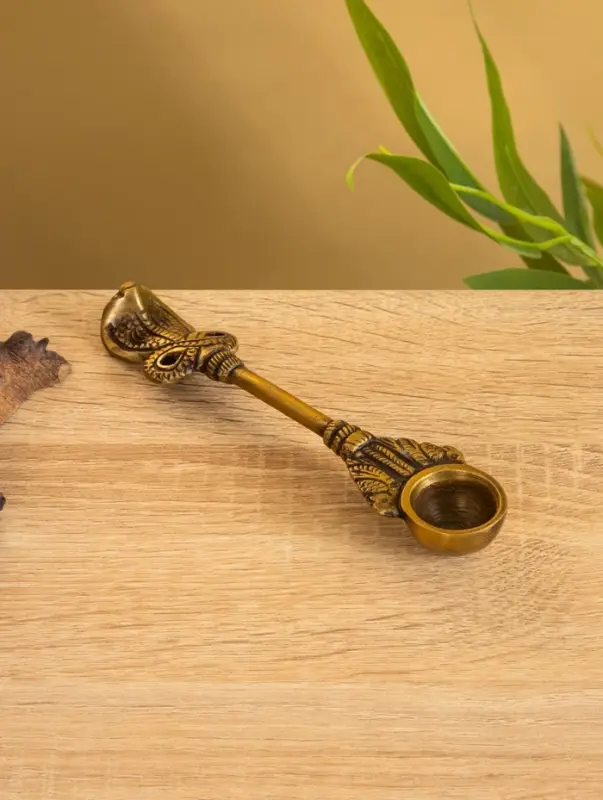 Подставка под благовония  Подставка под благовония "Ложка мира" латунь 15,5 см