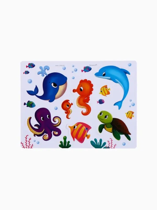 Игрушки - стикеры для купания в ванне &laquo;На море&raquo;, EVA, набор 12 шт.