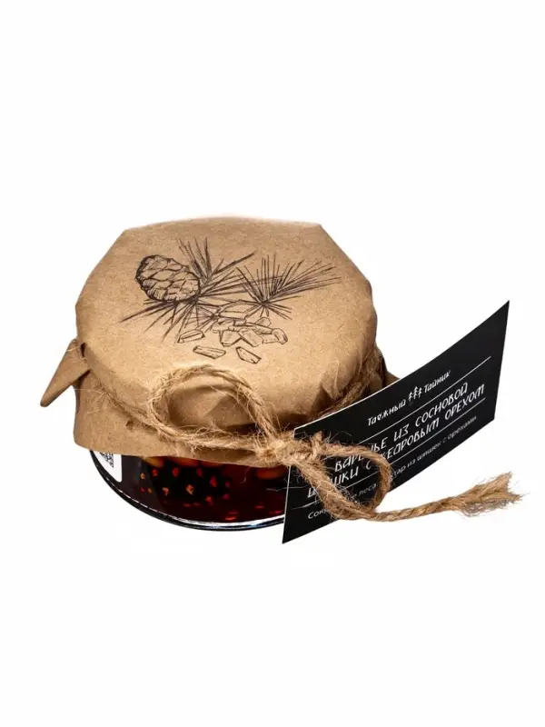 Варенье &laquo;Таёжный тайник&raquo; из сосновой шишки с кедровым орехом, 130 г