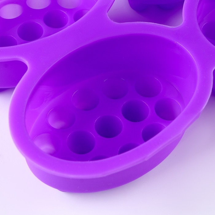 Форма для мыла силиконовая «Массажная» 4 шт., размер 1 шт. — 7,1 × 3,5 × 5 см Форма для мыла силиконовая «Массажная» 4 шт., размер 1 шт. — 7,1 × 3,5 × 5 см