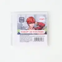Объёмные 3D стикеры на телефон &laquo;Аниме&raquo;, 4 шт., 3&times;3 см