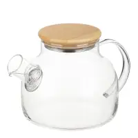 Чайник заварочный тм VETTA Эко, стекло, бамбуковая крышка,  1000мл