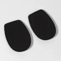 Подпяточники для обуви, кожаные, 10&times;7 см, пара, чёрные