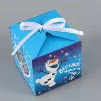 Коробка подарочная самосборная &laquo;Новый год&raquo;, 12&times;12&times;12 см