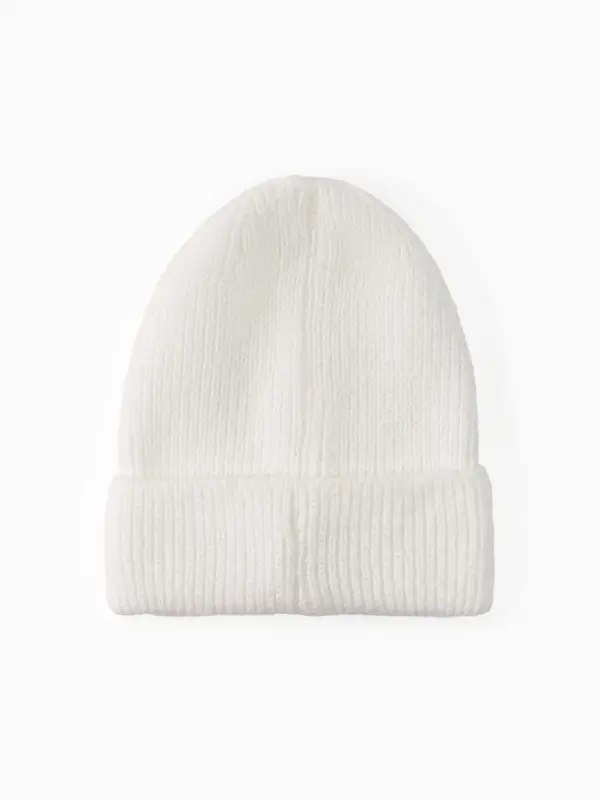 Шапка женская MINAKU с подворотом, р-р 54-56, цвет белый Шапка женская MINAKU с подворотом, р-р 54-56, цвет белый