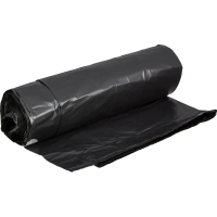 Мешки для мусора ПВД 100л 50мкм 10шт/рул черные 65x80см Luscan с зав-ми_СПБ
