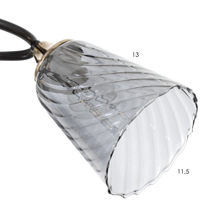 Люстра Люстра "Рони" 5хЕ27 40Вт черный 62х62х23см BayerLux