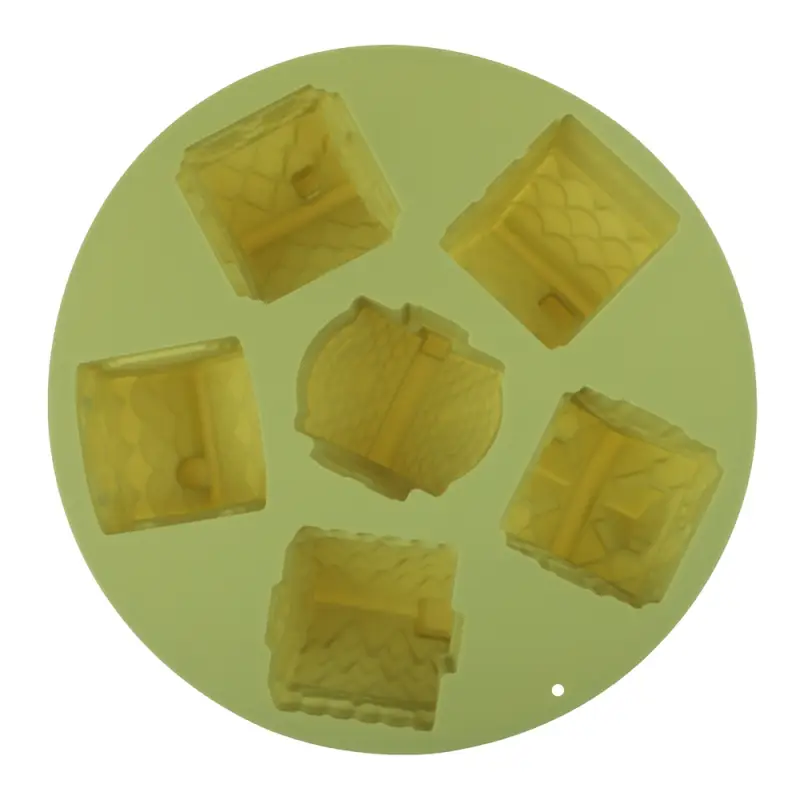 VETTA Форма для выпечки 6 ячеек 26х6см, "Домики", силикон, 3 цвета