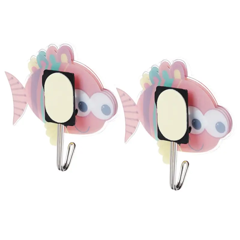 VETTA Крючки самоклеящиеся, на блистере, 2шт, ПВХ, металл, 3D, 4 дизайна