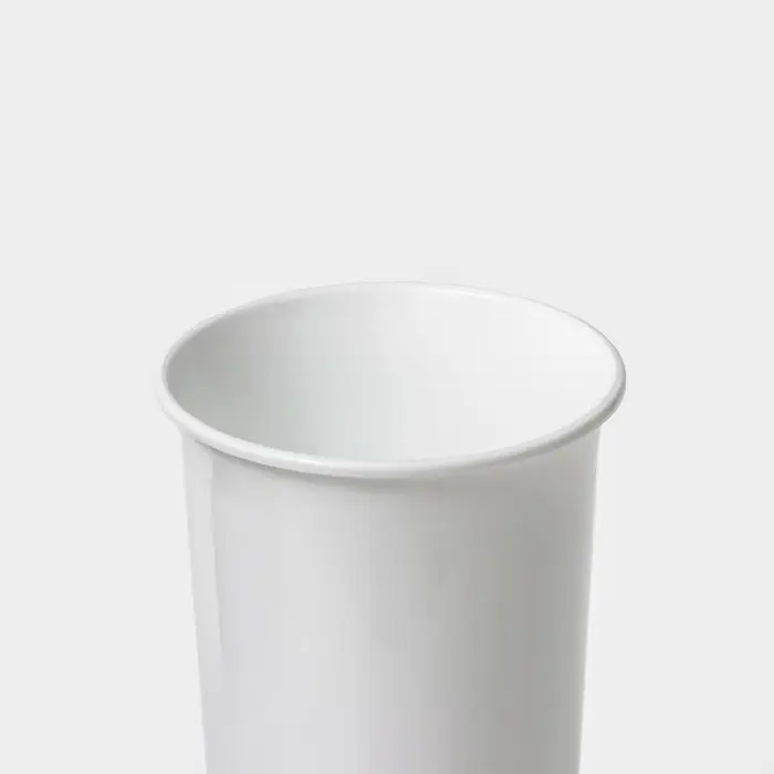 Ваза для цветов, d=11 см, h=26 см, белая