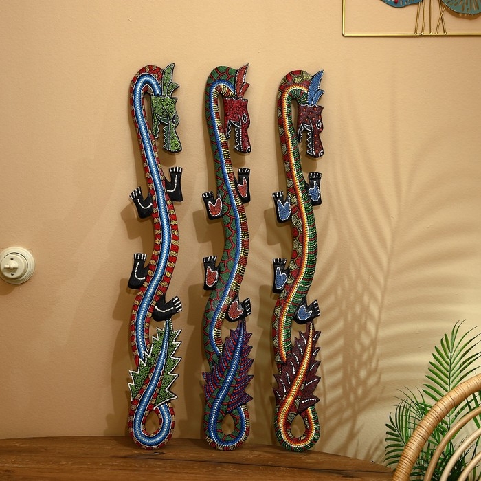 Панно «Дракон», 96×14×1.5 см, дерево, МИКС Панно «Дракон», 96×14×1.5 см, дерево, МИКС