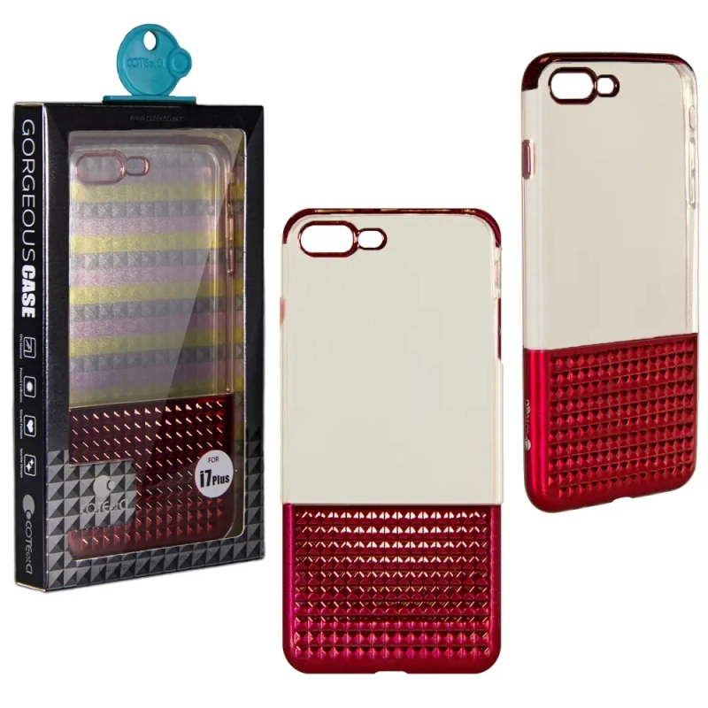 Чехол IPh 7 Plus Coteetci рефленый TPU