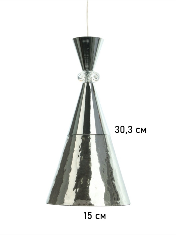 Бра «Рианна» 1х40Вт Е27 серебро 23х15х49+80см