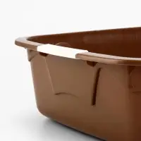 Туалет с сеткой, 44&times;33&times;11.5 см, коричневый, белый