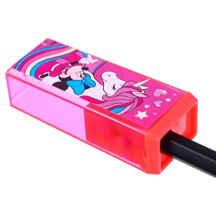 Точилка пластиковая прямоугольная, «Минни Маус»