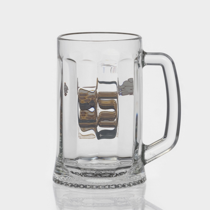 Кружка стеклянная для пива «Золотые змейки», 500 мл, МИКС Кружка стеклянная для пива «Золотые змейки», 500 мл, МИКС