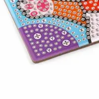 Алмазная мозаика 4в1 для детей. Создание стикеров, магнитов, брелоков и картины &laquo;Милые животные&raquo;, набор для творчества